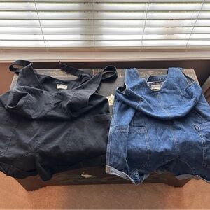 We The Free Black and Blue Jean Shorts